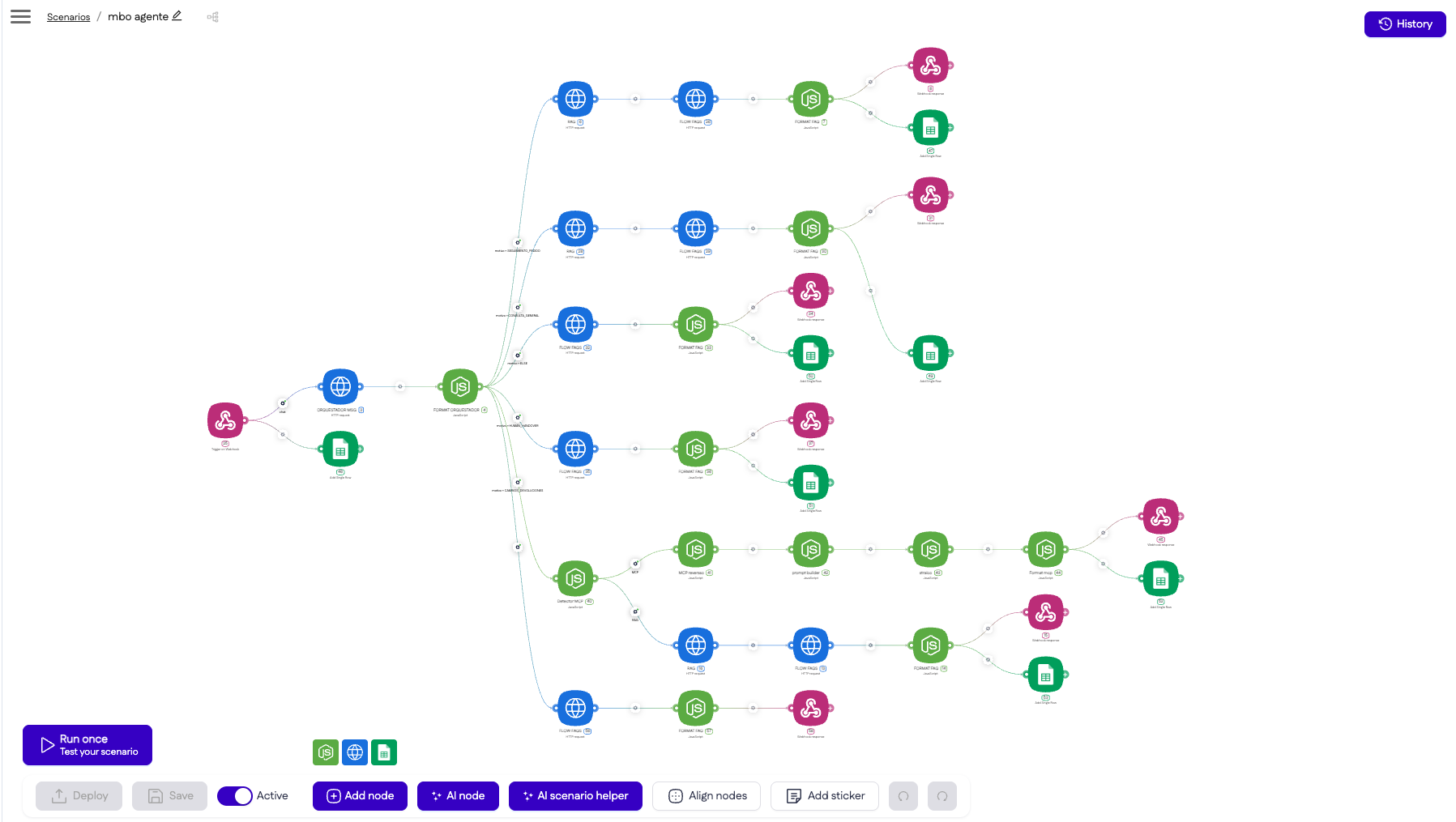 Workflows - Interface screenshot